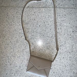 Beige/Gray Kate Spade envelope purse